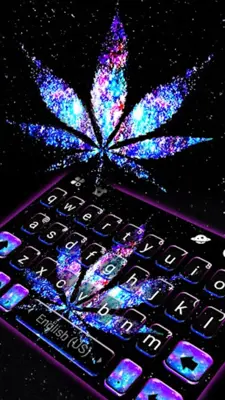 Shiny Galaxy Weed Theme android App screenshot 3